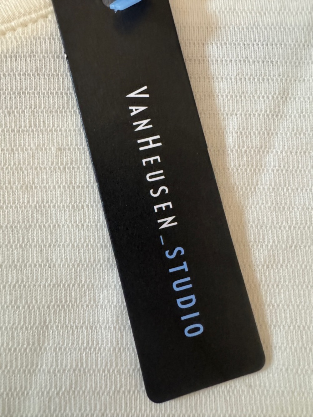 NWT Van Heusen Layered Sleeve Textured Tee Cream 2XL - Picture 6 of 7